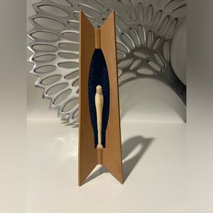 Vintage MCM 60's Virgin Mary Statue Madonna 7.5" x 3" Plastic Catholic